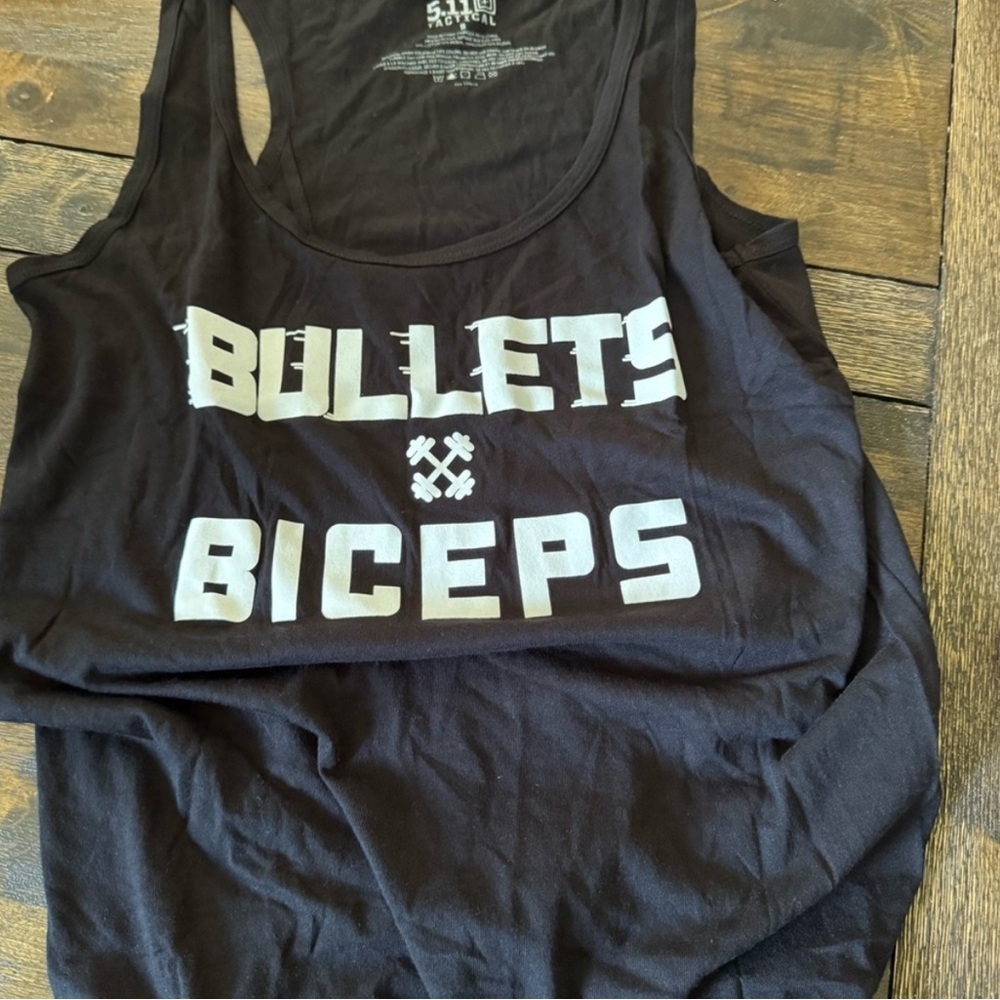 5.11 Tactical Black 'Bullets & Biceps' Tank Top - Picture 2 of 2